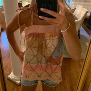 Anthropologie Tops - Anthropologie Akemi +Kin Abstract Geo Blouse Anthropologie Tops - Anthropologie Akemi +Kin Abstract Geo Blouse